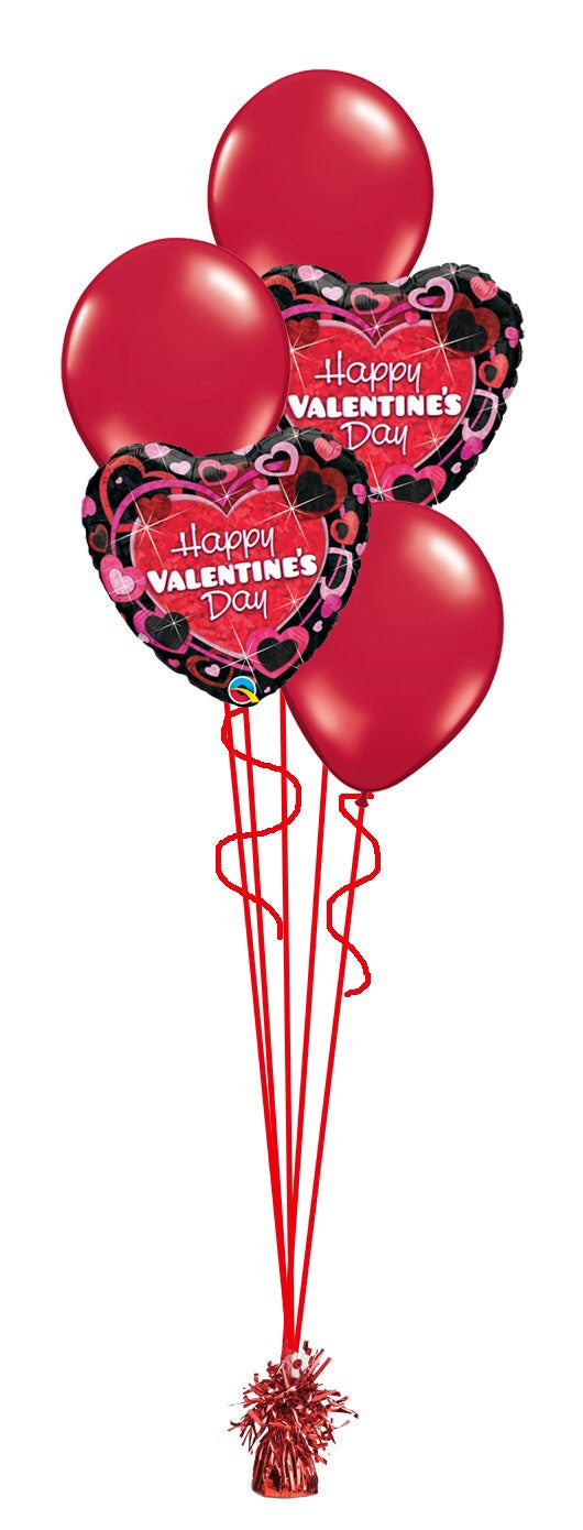 Special Valentines ruby red bouquet– Lighter Than Air Balloons – The Balloon Hub