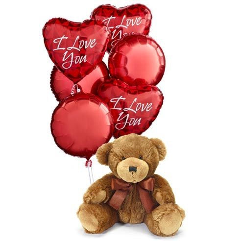 Love you Bear and Balloons