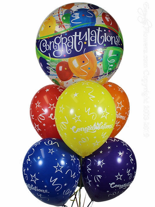 Congratulation balloon bouquet