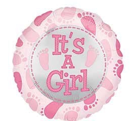 it's a girl 18 inch Mylar balloon Build your own balloon bouquet