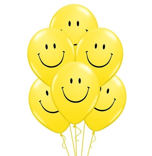 Smiley Face Latex Balloon